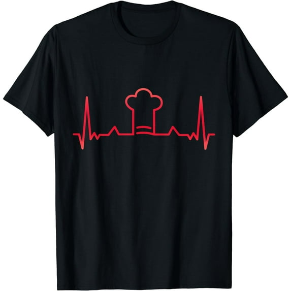 Chef Cooking - Food Heartbeat Xmas Gift T-Shirt