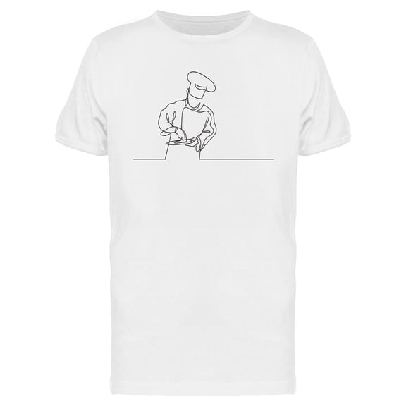 Chef Cooking Gourmet Meal T-Shirt Men -Image by Shutterstock, Male x-Large
