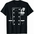 thumbnail image 1 of Chef Cooking Uniform Easy Lazy Halloween Costume Humor Eerie Unisex T-Shirt, up to Size 5XL, 1 of 2