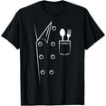 thumbnail image 1 of Chef Costume Spoon Fork Culinary Kitchen Chief Cook Cuisine T-Shirt, 1 of 4