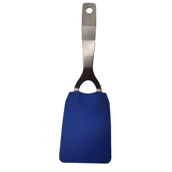 Chef Craft 10" Stainless Steel Handle Flexible Nylon Head Turner Spatula - Blue