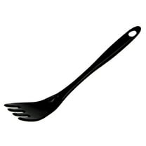 Chef Craft 11.5" Long Melamine Turner Fork Kitchen Utensil - Black