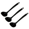 thumbnail image 1 of Chef Craft 11" Long Melamine Basting Spoon Kitchen Utensil - Black 3 Pack, 1 of 4