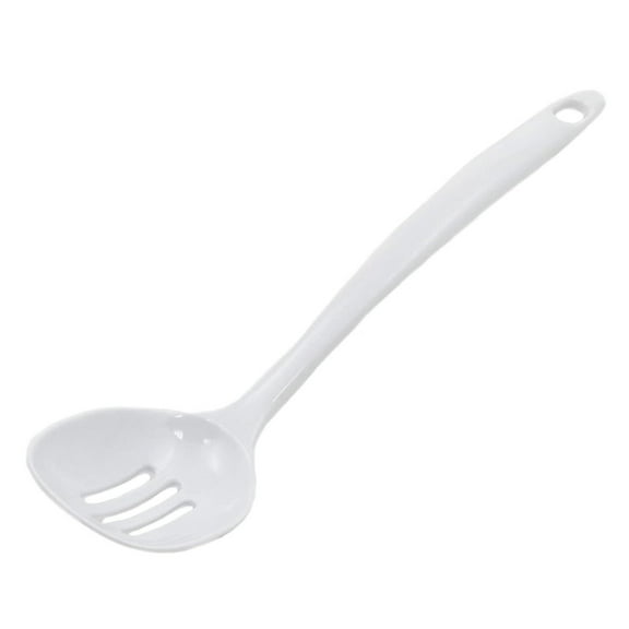 Chef Craft 11" Long Melamine Slotted Serving Spoon - White 3 Pack