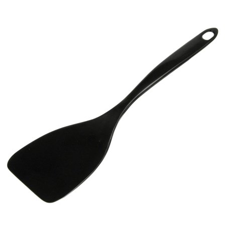 Chef Craft 11" Long Melamine Turner Spatula Kitchen Utensil - Black 3 Pack