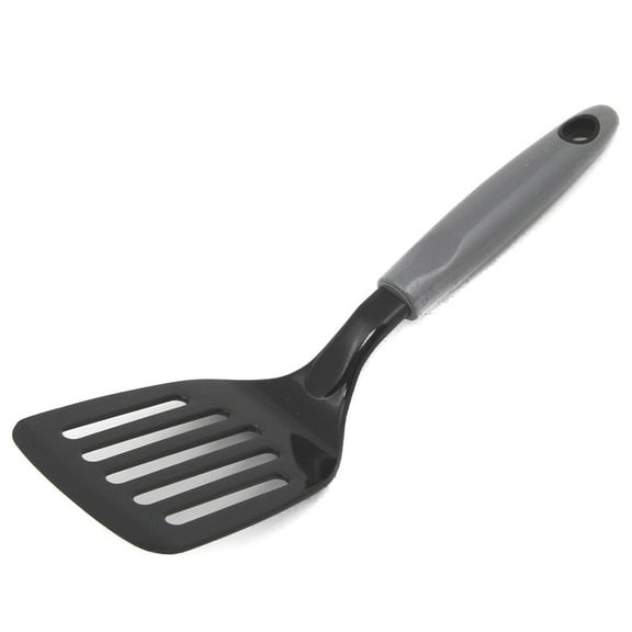 Chef Craft 11" Select Nylon Short Slotted Turner Spatula - Grey
