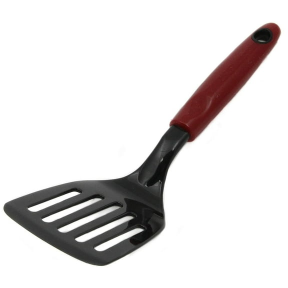 Chef Craft 11" Select Nylon Short Slotted Turner Spatula - Red 3 Pack