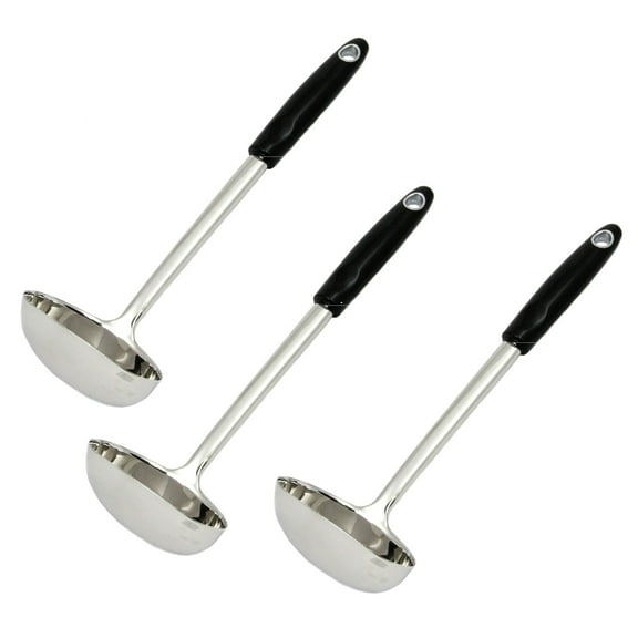 Chef Craft 12.5" Heavy Duty Stainless Steel Serving Ladle 3 Pack