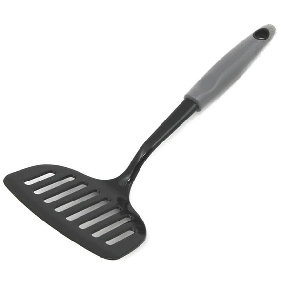 Chef Craft 12" Select Nylon Jumbo Wide Slotted Turner Spatula - Grey 3 Pack