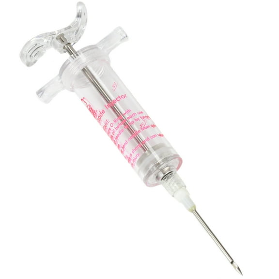 Chef Craft 1oz Heavy Duty Marinade Injector, Meat Flavor Syringe with Stainless Steel Needle