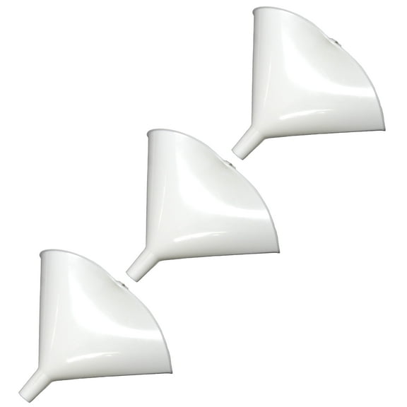 Chef Craft 5" Plastic Folding Funnel - Folds for Easy Storage, Great for Liquids & Powders 3 Pack