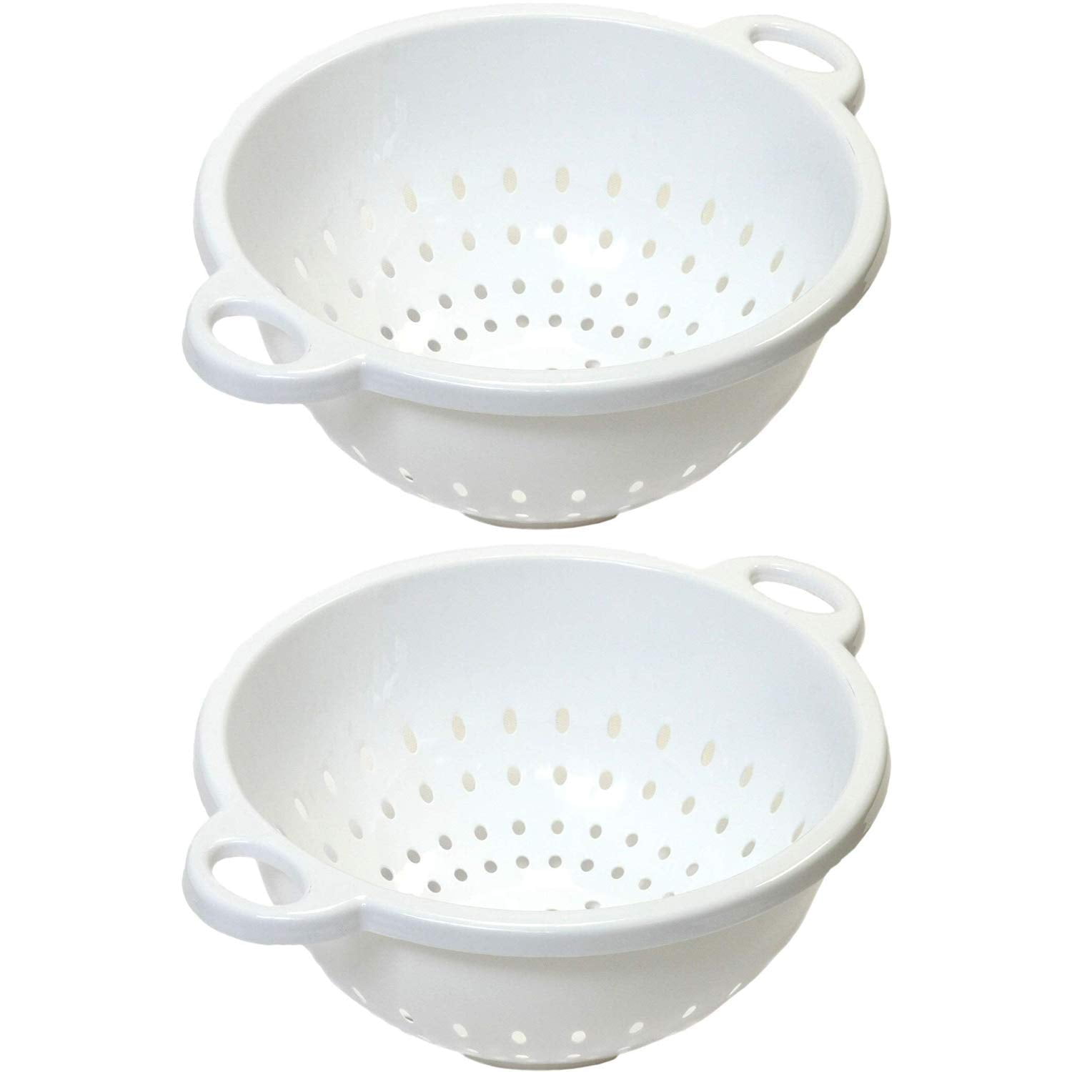 Colander Chef Chef Craft Large Cooking Strainer, 5-Quart, Deep Colander, White, 11x5 ...