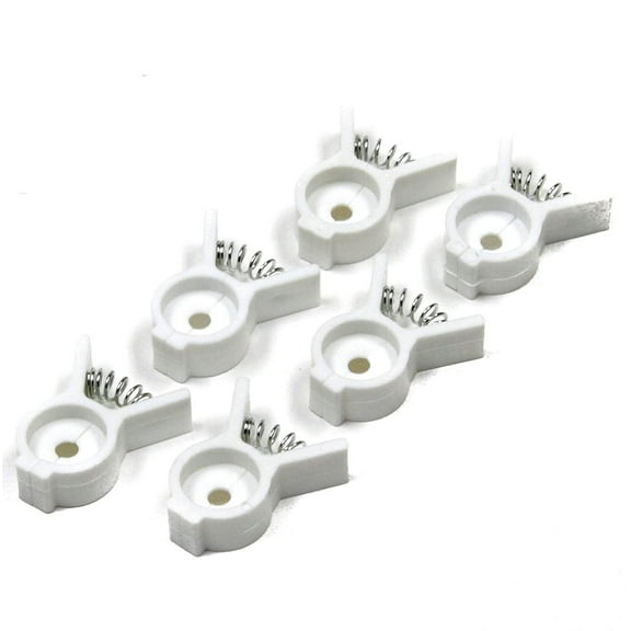 Chef Craft 6pc Bread & Bagel Clips - Plastic or Chip Bag Tie Sealing Clips