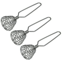 Chef Craft 7" Steel Spring Coil Whisk, French Whisk - Great For Hand Mixing Eggs, Cream, Gravy 3 Pack