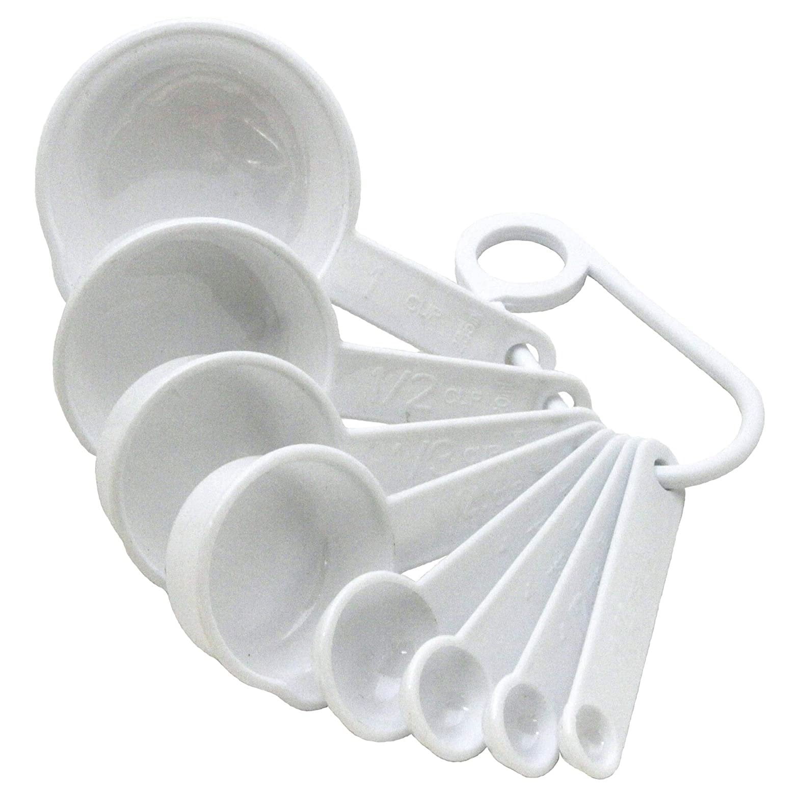 Chef Craft 8pc Plastic Measuring Cups & Spoons Set - 1/4 tsp, 1/2 tsp ...