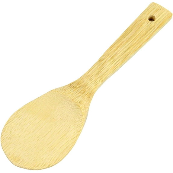 Chef Craft 9-Inch Bamboo Rice Paddle Serving Spatula Spoon 3 Pack