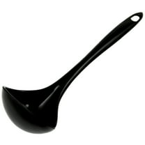 Chef Craft Basic Melamine Cooking Ladle, 10.5 Inch, Black