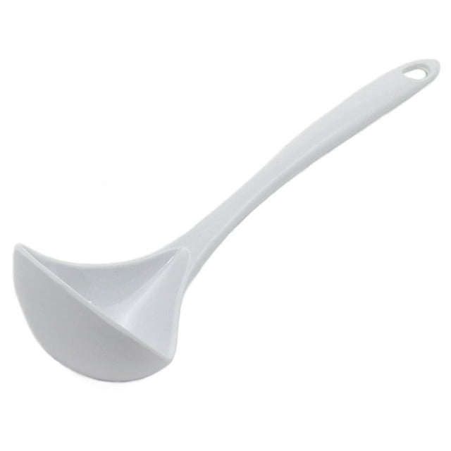 Chef Craft Basic Melamine Cooking Ladle, 10.5 inch, White
