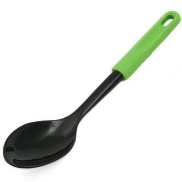 Chef Craft Basic Nylon Basting Spoon, 11.5 inch, Green/Black