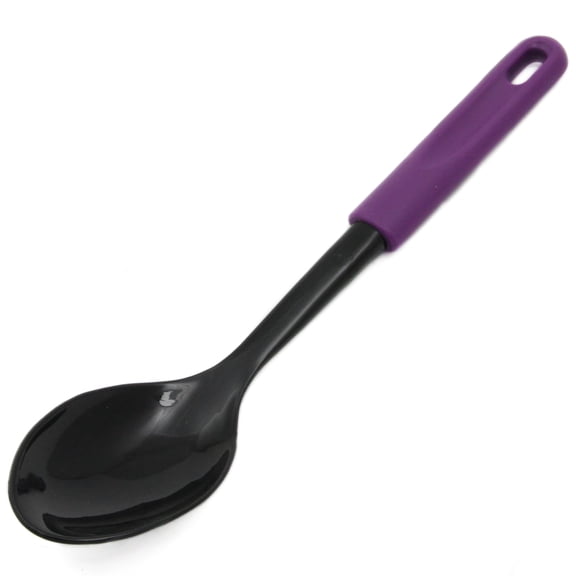 Chef Craft Basic Nylon Basting Spoon, 11.5 inch, Purple/Black