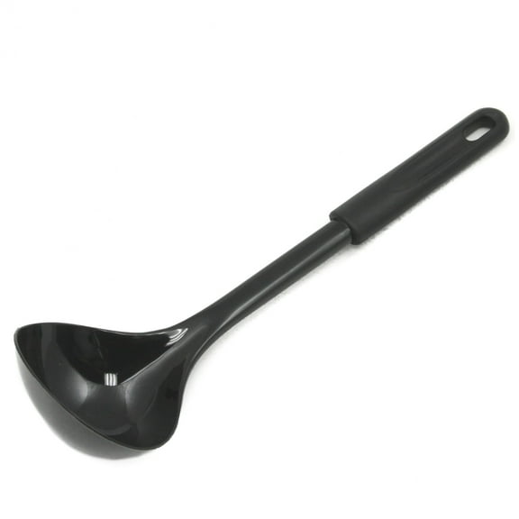 Chef Craft Basic Nylon Cooking/Serving Ladle, 12 inch, Black