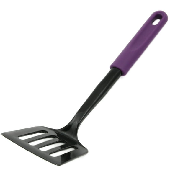 Chef Craft Basic Nylon Spatula/Turner, 11.5 inch, Purple/Black