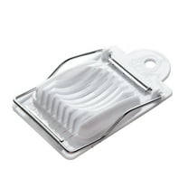 Chef Craft Basic Plastic Egg Slicer, 5.5 inches in Length 8 Stainless Steel Wires, White