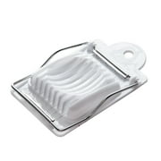 Chef Craft Basic Plastic Egg Slicer, 5.5 inches in Length 8 Stainless Steel Wires, White