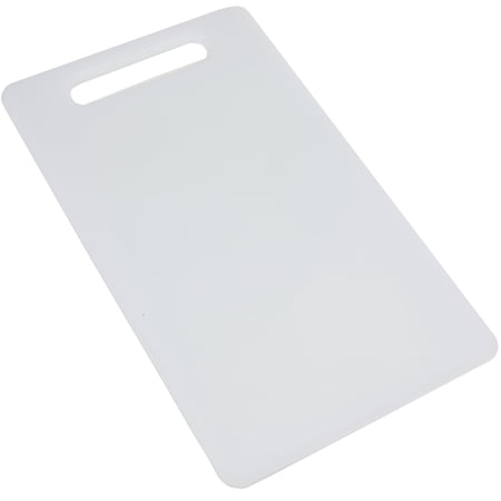 Chef Craft Basic Solid Plastic Cutting Board, 13 x 8 inch , White