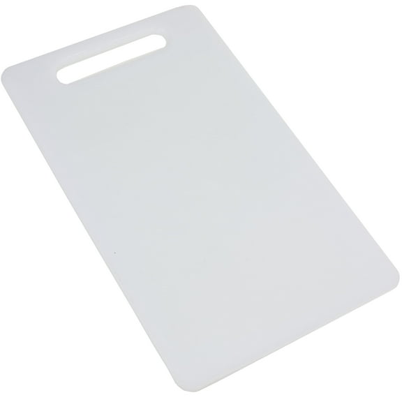 Chef Craft Basic Solid Plastic Cutting Board, 13 x 8 inch , White
