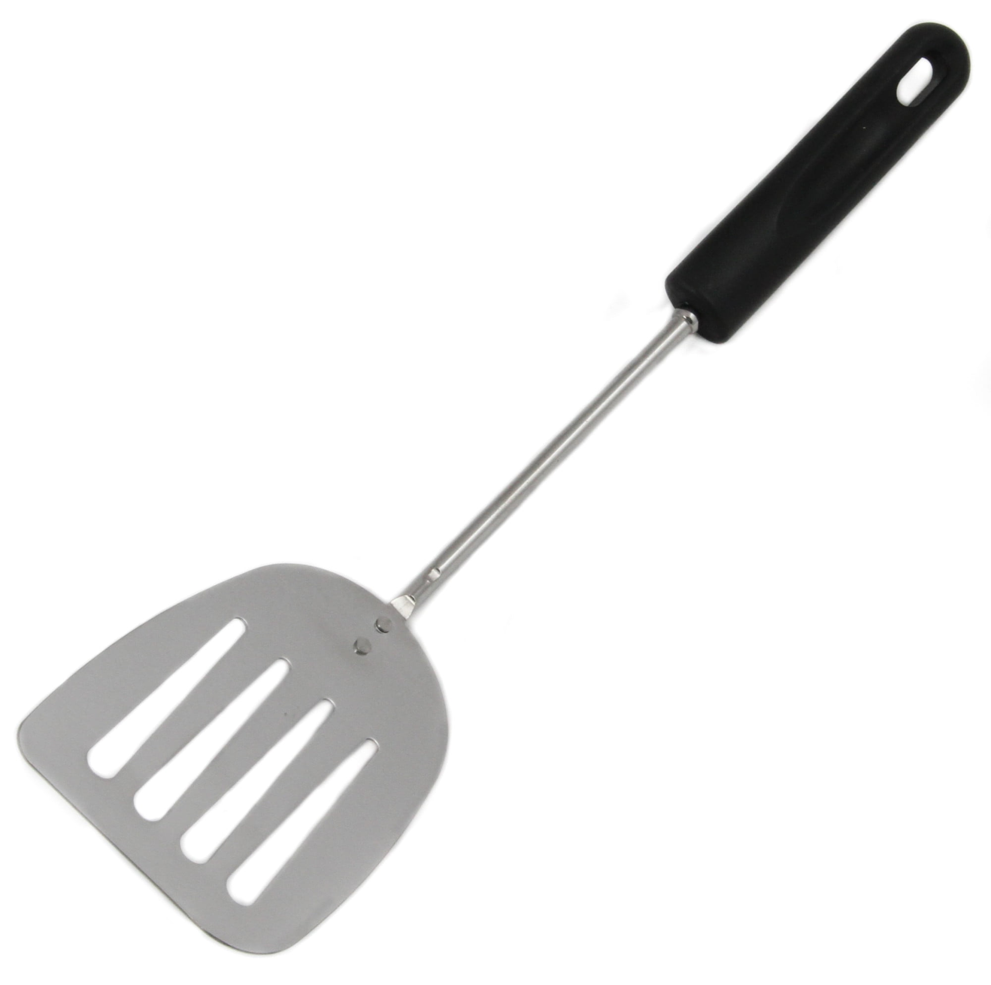 Chef Craft Basic Stainless Steel Pancake Turner, 13.75 inch, Black