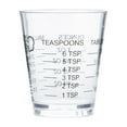 Chef Craft Classic Plastic Shot Glass Measurer, 1 ounce teaspoon