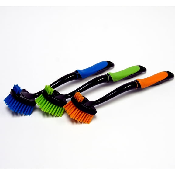 Chef Craft Deluxe Plastic Dish Brush, 12 inches in Length 1 Piece, Color May Vary