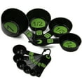 thumbnail image 1 of Chef Craft Easy to Read Plastic Measuring Cup, 10 Piece Set, Green, 1 of 4