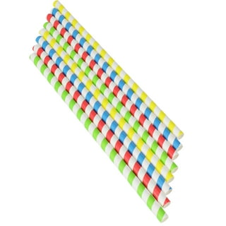 Biodegradable Paper Straws,Paper Straws Drinking Straws Disposable  Degradable Paper Straw Beverage Party Dessert Cake Decoration(50pc) for  Party Supplies and Holiday Celebrations 