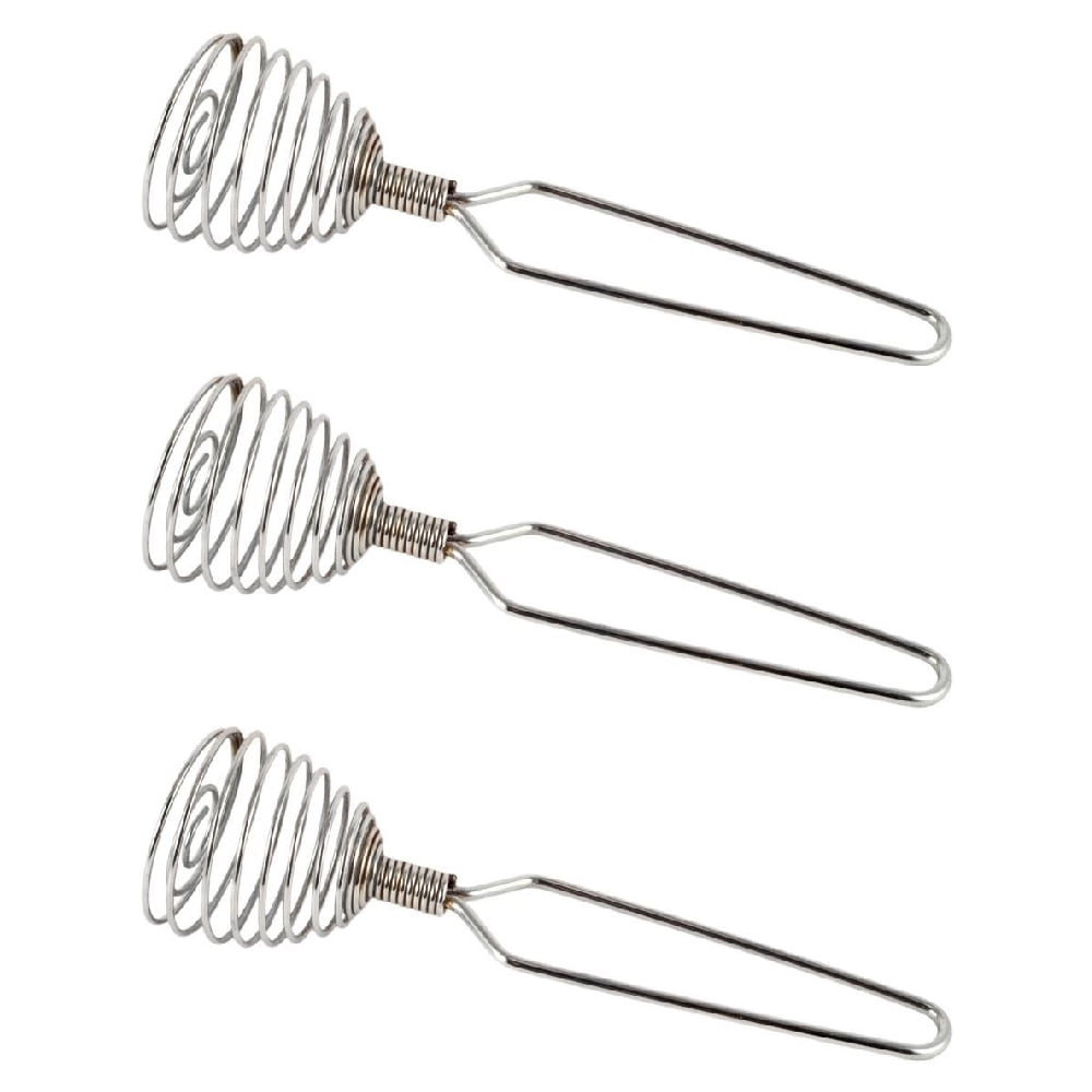 Chef Craft French Whisk Chrome Plated Steel 7 inch, Silver, 3 Pack 