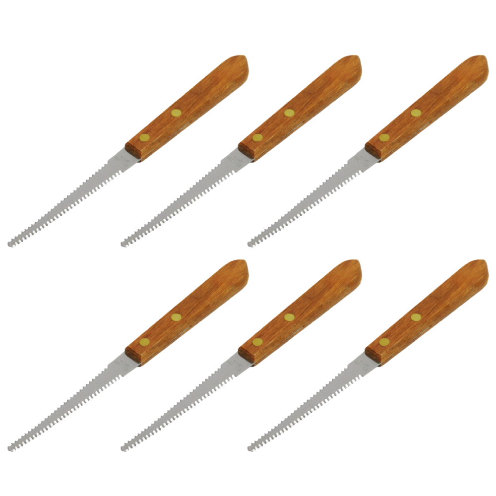 Chef Craft Grapefruit Knife Stainless Steel Serrated Blade Wood Handle