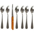 thumbnail image 1 of Chef Craft Grapefruit Spoon And Knife Set, 6 Stainless Steel Serrated Spoons & 1 Grapefruit Knife, 1 of 1