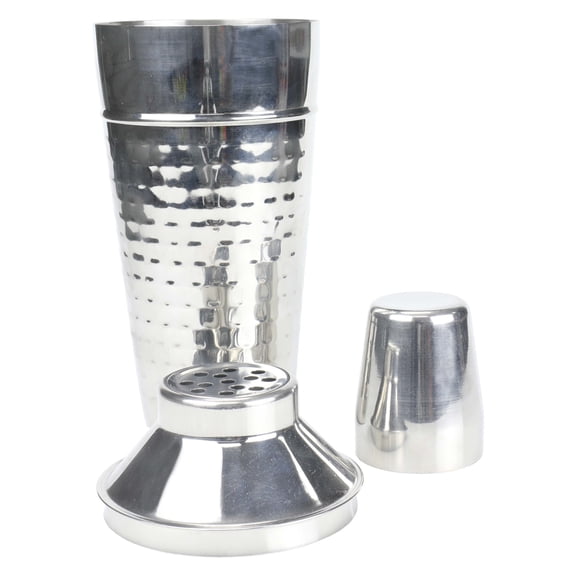 Chef Craft Hammered Cocktail Shaker, 28 Ounce Fluid Volume Capacity, Stainless Steel