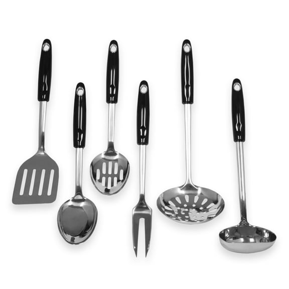Chef Craft Heavy Duty Kitchen Tool and Utensil Set, 6 Piece, Stainless Steel Y101