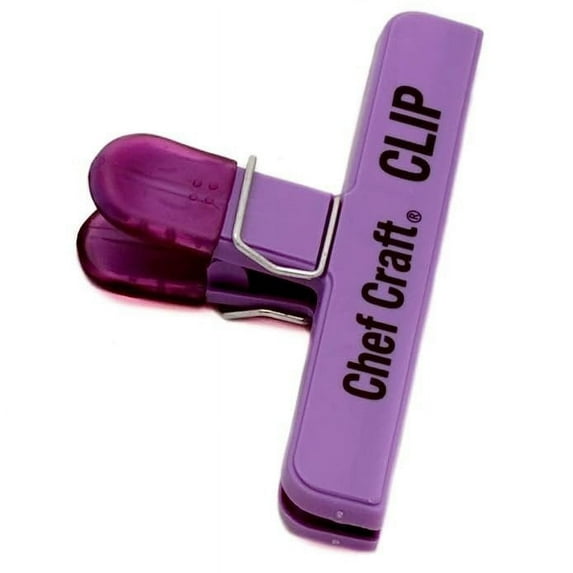 Chef Craft Large 6-Inch Bag Clip, Chip Sealing Clip - Random Pastel Color