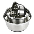 thumbnail image 1 of Chef Craft Non-Skid Mixing Bowl Set, 3 Piece Set, Stainless Steel, 1 of 2
