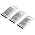thumbnail image 1 of Chef Craft Non-Skid Stainless Steel Blade Flat Coarse / Fine Grater & Slicer 3 Pack, 1 of 5