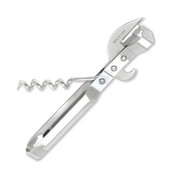 Chef Craft Old Fashioned Can Opener With Corkscrew