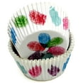 thumbnail image 1 of Chef Craft Paper Patterned Cupcake Liners, 50 Count, Red/Pink/Blue/Green/Purple, 1 of 3