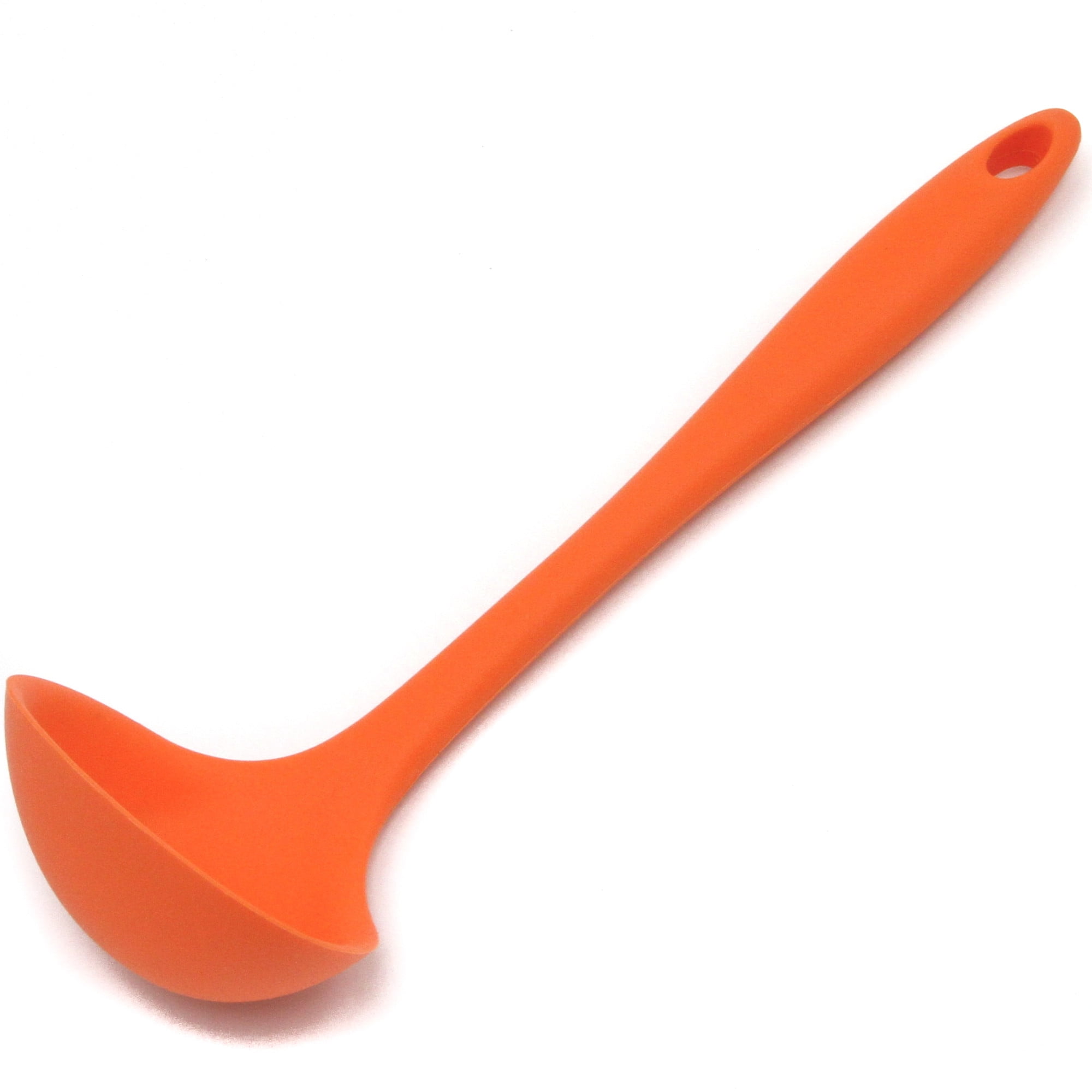 Chef Craft Premium Silicone Cooking Ladle, 11.25 inch, Orange - Walmart.com