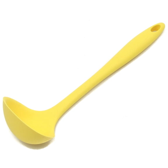 Chef Craft Premium Silicone Cooking Ladle, 11.25 inch, Yellow