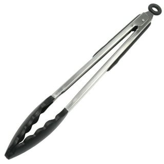 Stainless Steel Kitchen Tongs Black - Room Essentials™