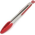 thumbnail image 1 of Chef Craft Premium Silicone Cooking Tongs, 12 inch, Red, 1 of 5