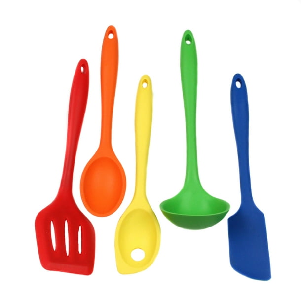 Chef Craft Premium Silicone Kitchen Tool and Utensil Set, 5 Piece Set